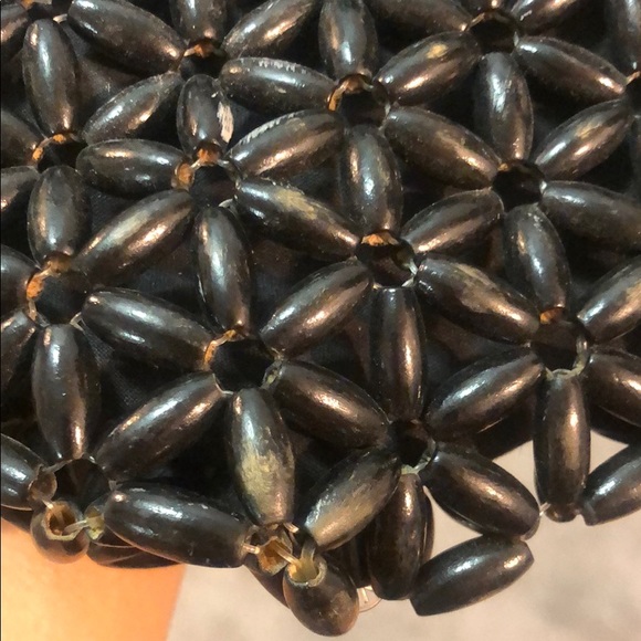 🌚 VNTG/ Wooden Bead Bag 🌚 - Picture 5 of 5